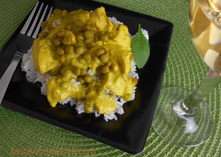 Curry Chikin with Rice Recipe and Wine Selection Viognier