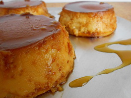 Flan 3 Flan on Dish