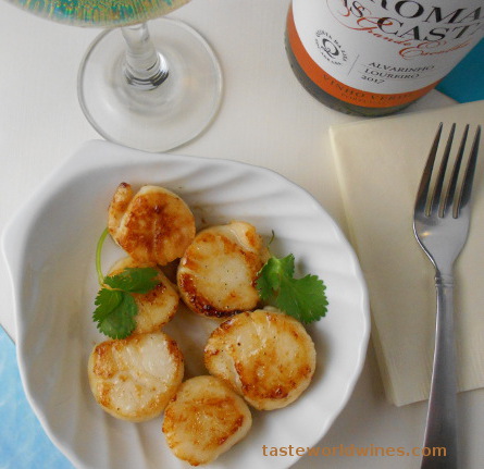 Fresh Scallops Pan Pried 